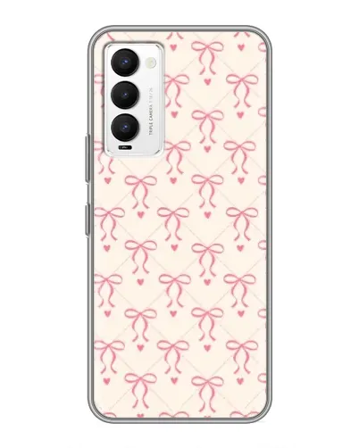 Чехол для TECNO Camon 18 / Camon 18P с картинкой «Розовые бантики Coquette» Чехол для TECNO Camon 18 / Camon 18P с картинкой «Розовые бантики Coquette»