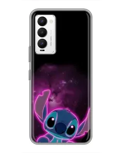 Чехол для TECNO Camon 18 / Camon 18P с картинкой «Неоновый Stitch»