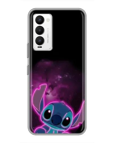 Чехол для TECNO Camon 18 / Camon 18P с картинкой «Неоновый Stitch»