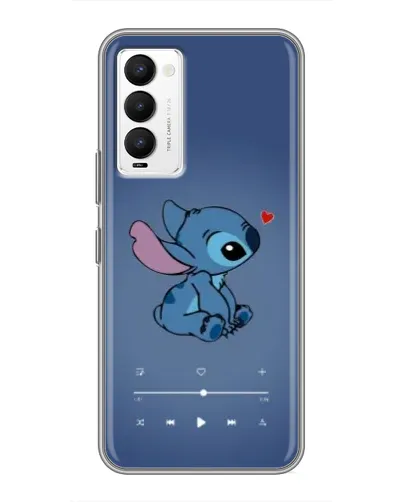 Чехол для TECNO Camon 18 / Camon 18P с картинкой «Музыкальный Stitch»