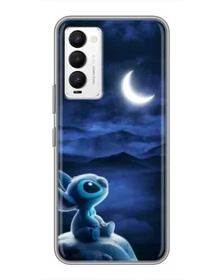Чехол для TECNO Camon 18 / Camon 18P с картинкой «Лунная ночь Стича»
