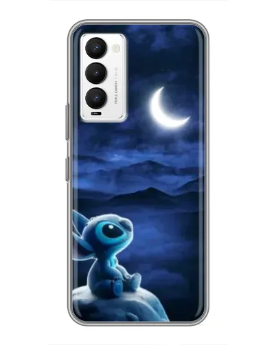 Чехол для TECNO Camon 18 / Camon 18P с картинкой «Лунная ночь Стича»