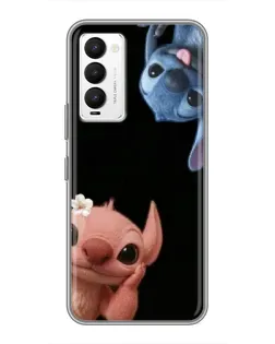 Чехол для TECNO Camon 18 / Camon 18P с картинкой «Фиолетовый туман роз»