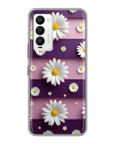 Чехол для TECNO Camon 18 / Camon 18P с картинкой «Ромашки на фиолетовом» Чехол для TECNO Camon 18 / Camon 18P с картинкой «Ромашки на фиолетовом»