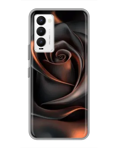 Чехол для TECNO Camon 18 / Camon 18P с картинкой «Шелковая черная роза» Чехол для TECNO Camon 18 / Camon 18P с картинкой «Шелковая черная роза»