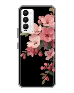 Чохол для TECNO Camon 18 / Camon 18P з картинкою «Рожева гілка сакури»