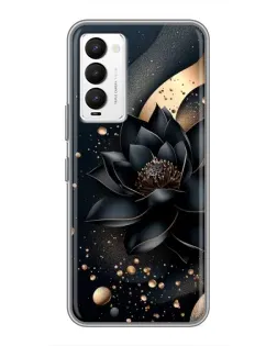 Чохол для TECNO Camon 18 / Camon 18P з картинкою «Чорний лотос»