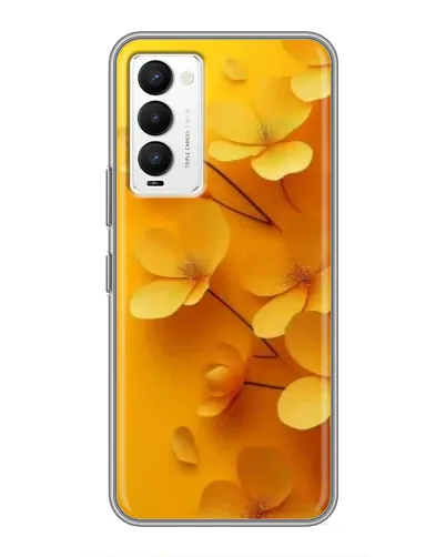 Чехол для TECNO Camon 18 / Camon 18P с картинкой «Золотые лепестки» Чехол для TECNO Camon 18 / Camon 18P с картинкой «Золотые лепестки»