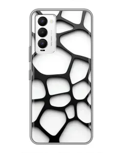 Чохол для TECNO Camon 18 / Camon 18P з картинкою «Біла об'ємна сітка» Чохол для TECNO Camon 18 / Camon 18P з картинкою «Біла об'ємна сітка»