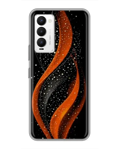 Чехол для TECNO Camon 18 / Camon 18P с картинкой «Огненная звездная волна»