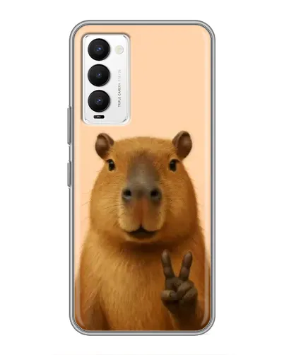 Чехол для TECNO Camon 18 / Camon 18P с картинкой «Капибара виктория» Чехол для TECNO Camon 18 / Camon 18P с картинкой «Капибара виктория»