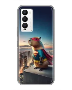 Чохол для TECNO Camon 18 / Camon 18P з картинкою «Капі-мен супергерой»