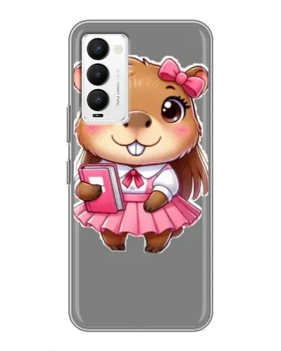 Чехол для TECNO Camon 18 / Camon 18P с картинкой «Девочка капибара» Чехол для TECNO Camon 18 / Camon 18P с картинкой «Девочка капибара»