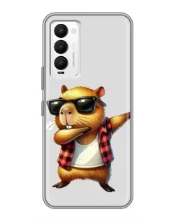 Чохол для TECNO Camon 18 / Camon 18P з картинкою «Капібара репер даб»