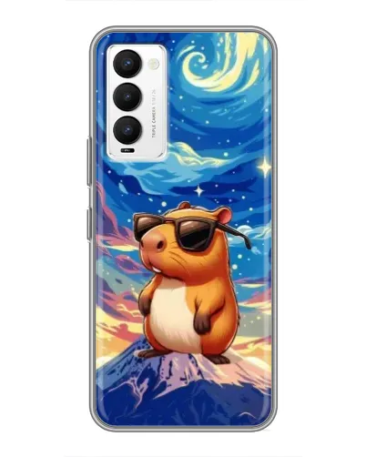Чехол для TECNO Camon 18 / Camon 18P с картинкой «Капибара Ван Гога» Чехол для TECNO Camon 18 / Camon 18P с картинкой «Капибара Ван Гога»
