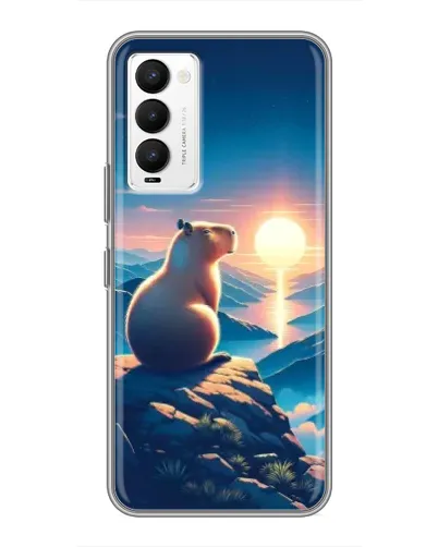 Чехол для TECNO Camon 18 / Camon 18P с картинкой «Закат солнца с капибарой» Чехол для TECNO Camon 18 / Camon 18P с картинкой «Закат солнца с капибарой»