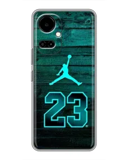 Чохол для TECNO Camon 19 (CI6n) / 19 Pro (CI8n) з картинкою «Jordan Cyan 23»