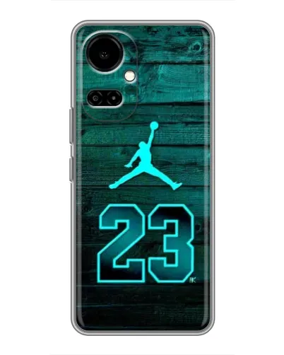 Чохол для TECNO Camon 19 (CI6n) / 19 Pro (CI8n) з картинкою «Jordan Cyan 23»