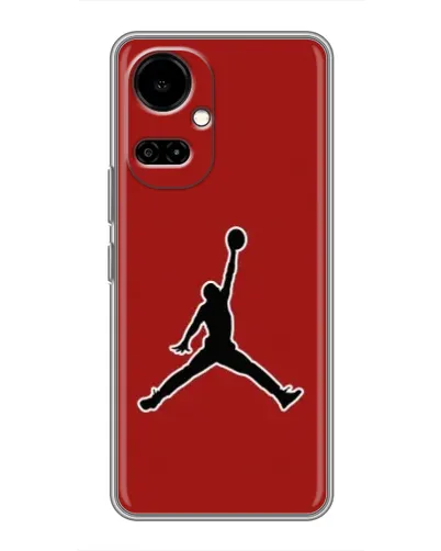 Чохол для TECNO Camon 19 (CI6n) / 19 Pro (CI8n) з картинкою «Jordan Red Back»
