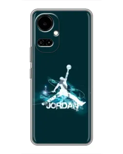 Чохол для TECNO Camon 19 (CI6n) / 19 Pro (CI8n) з картинкою «Jordan Blue Fire»