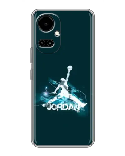 Чохол для TECNO Camon 19 (CI6n) / 19 Pro (CI8n) з картинкою «Jordan Blue Fire»