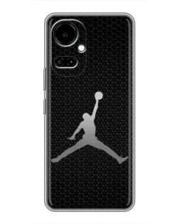 Чохол для TECNO Camon 19 (CI6n) / 19 Pro (CI8n) з картинкою «Jordan Dark Carbon»