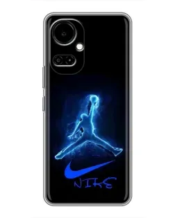 Чохол для TECNO Camon 19 (CI6n) / 19 Pro (CI8n) з картинкою «Jordan Neon Blue»