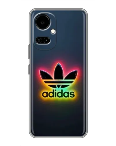 Чохол для TECNO Camon 19 (CI6n) / 19 Pro (CI8n) з картинкою «Неоновий Adidas»