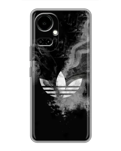 Чохол для TECNO Camon 19 (CI6n) / 19 Pro (CI8n) з картинкою «Абстрактний дим Adidas»