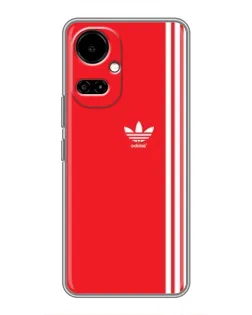 Чохол для TECNO Camon 19 (CI6n) / 19 Pro (CI8n) з картинкою «Червоний мінімалізм Adidas»