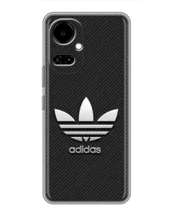Чохол для TECNO Camon 19 (CI6n) / 19 Pro (CI8n) з картинкою «Adidas Карбонова текстура»