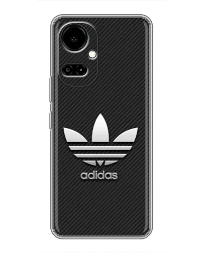 Чохол для TECNO Camon 19 (CI6n) / 19 Pro (CI8n) з картинкою «Adidas Карбонова текстура»