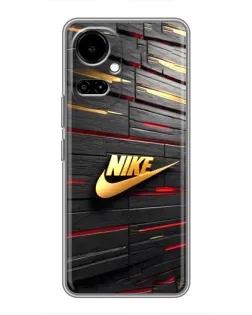 Чохол для TECNO Camon 19 (CI6n) / 19 Pro (CI8n) з картинкою «Золотий Nike на металі»