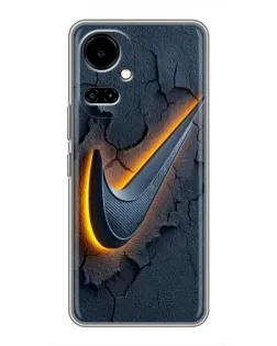 Чохол для TECNO Camon 19 (CI6n) / 19 Pro (CI8n) з картинкою «Об'ємний логотип Найк»