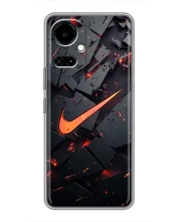 Чохол для TECNO Camon 19 (CI6n) / 19 Pro (CI8n) з картинкою «Nike — ефект розломів»