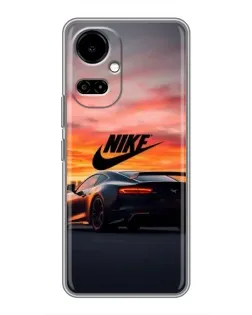 Чохол для TECNO Camon 19 (CI6n) / 19 Pro (CI8n) з картинкою «Nike та суперкар»