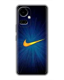 Чехол для TECNO Camon 19 (CI6n) / 19 Pro (CI8n) с картинкой «Синий пульс Nike»