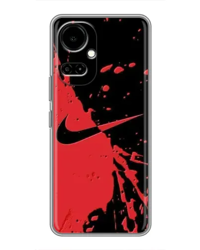 Чехол для TECNO Camon 19 (CI6n) / 19 Pro (CI8n) с картинкой «Красные брызги Nike» Чехол для TECNO Camon 19 (CI6n) / 19 Pro (CI8n) с картинкой «Красные брызги Nike»