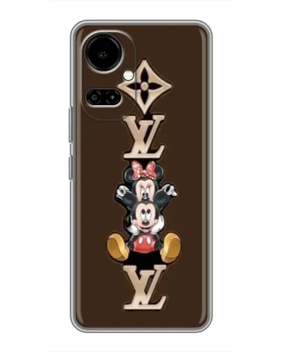 Чохол для TECNO Camon 19 (CI6n) / 19 Pro (CI8n) з картинкою «LV та Міккі Маус»