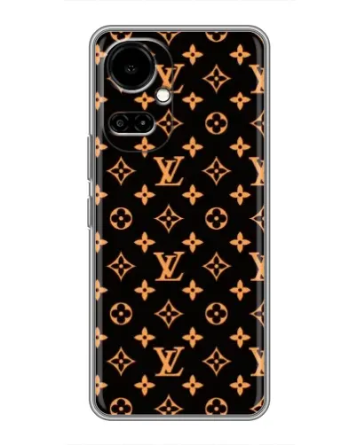 Чохол для TECNO Camon 19 (CI6n) / 19 Pro (CI8n) з картинкою «Золота монограма LV»