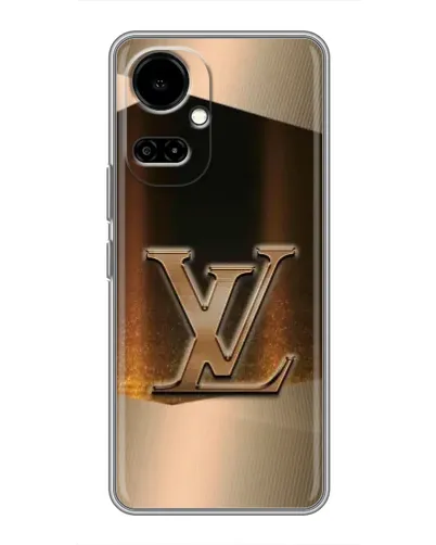 Чохол для TECNO Camon 19 (CI6n) / 19 Pro (CI8n) з картинкою «LV — золоте сяйво»