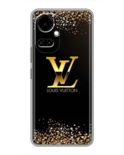 Чохол для TECNO Camon 19 (CI6n) / 19 Pro (CI8n) з картинкою «LV — золоті іскри»