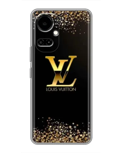 Чохол для TECNO Camon 19 (CI6n) / 19 Pro (CI8n) з картинкою «LV — золоті іскри»