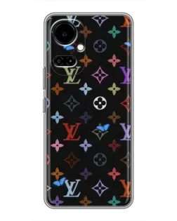 Чохол для TECNO Camon 19 (CI6n) / 19 Pro (CI8n) з картинкою «Кольорова монограма LV»
