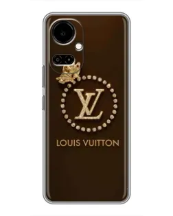 Чохол для TECNO Camon 19 (CI6n) / 19 Pro (CI8n) з картинкою «LV — золота печатка»