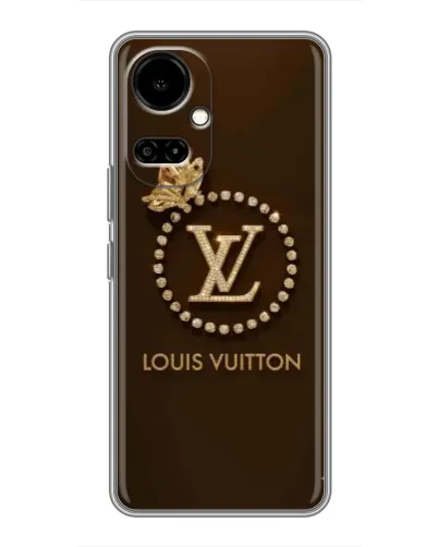 Чохол для TECNO Camon 19 (CI6n) / 19 Pro (CI8n) з картинкою «LV — золота печатка»