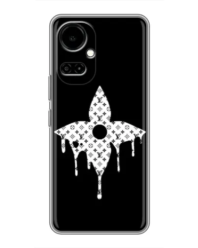 Чохол для TECNO Camon 19 (CI6n) / 19 Pro (CI8n) з картинкою «Квіткова монограма»