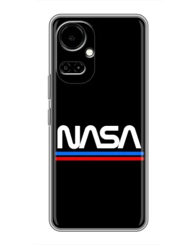 Чохол для TECNO Camon 19 (CI6n) / 19 Pro (CI8n) з картинкою «NASA — класика Red Blue»