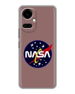 Чохол для TECNO Camon 19 (CI6n) / 19 Pro (CI8n) з картинкою «NASA — ретро космос»