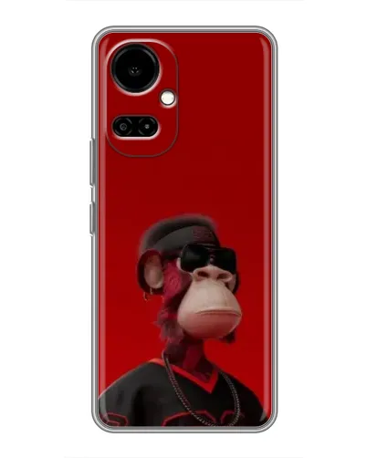 Чохол для TECNO Camon 19 (CI6n) / 19 Pro (CI8n) з картинкою «Bored Ape в червоному» Чохол для TECNO Camon 19 (CI6n) / 19 Pro (CI8n) з картинкою «Bored Ape в червоному»